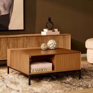 Salontafel Madison Natural | 80 cm | Vierkant