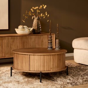 Salontafel Madison Natural | 80 cm | Rond