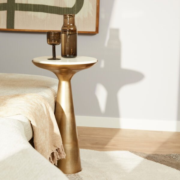 STF-9069.jpg Bijzettafel Essy White marble | 38 cm