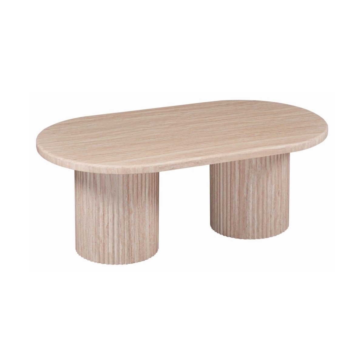 TAKSIM CT FLINTSTONE OVAL MARBLE TOP 130X70X45