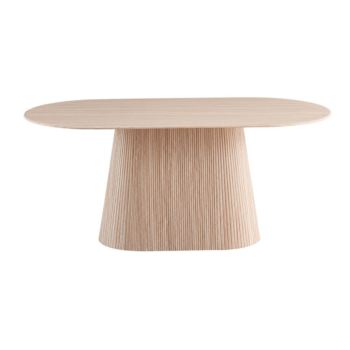 KIMBERLY DT OVAL 180X90X75 FLINTSTONE FAUX MARBLE TOP