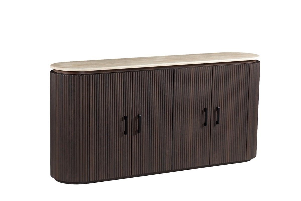 KIMBERLY BROWN BF 180X40X85 FLINTSTONE FAUX MARBLE TOP