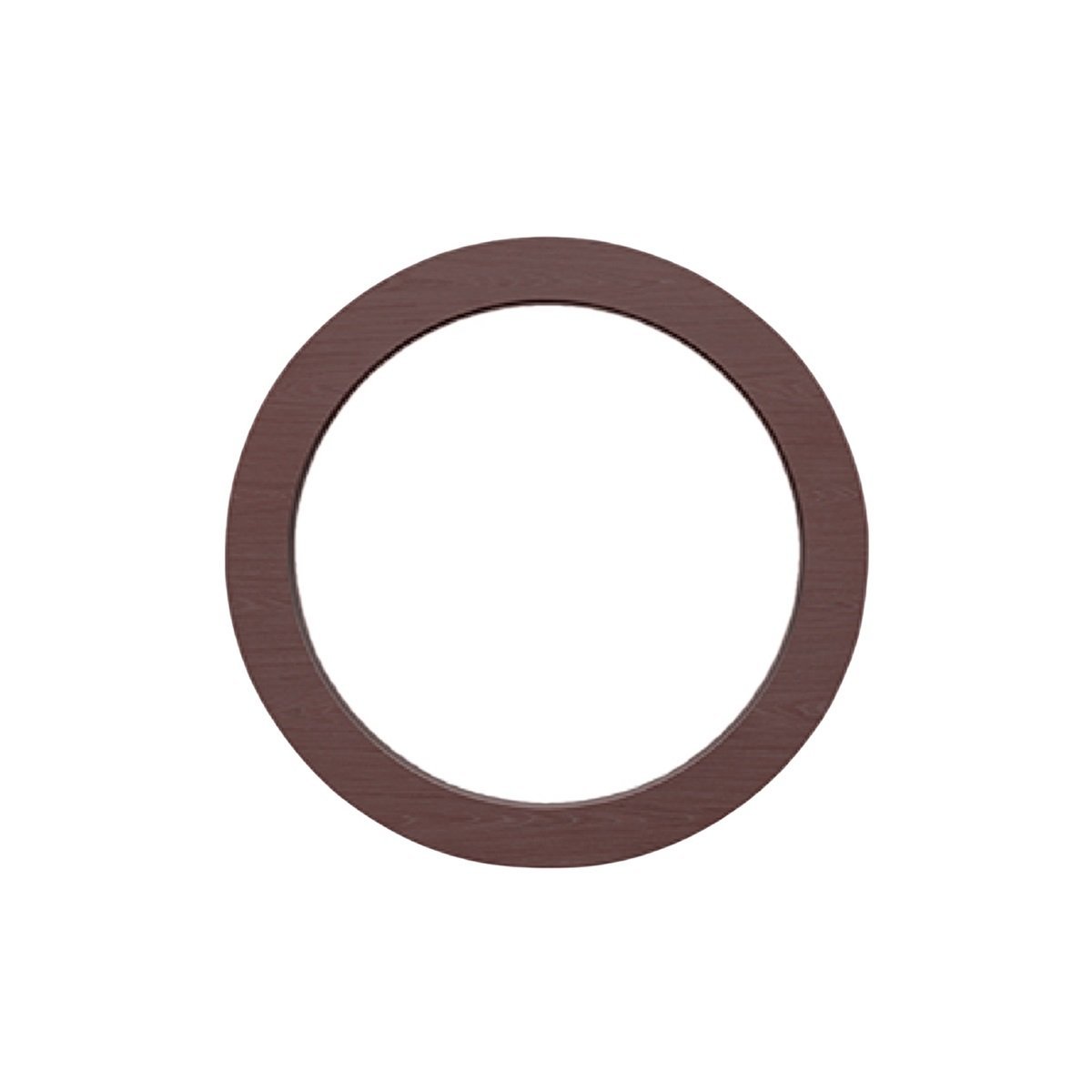 ROYAL MIRROR 120 ø BROWN VENEER PLAIN