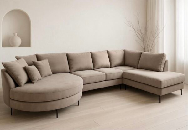 Laura bank                                                   Voorraad kleur :Tiffany 29 Totaal afmeting: 135 cm x 425 cm x 235 